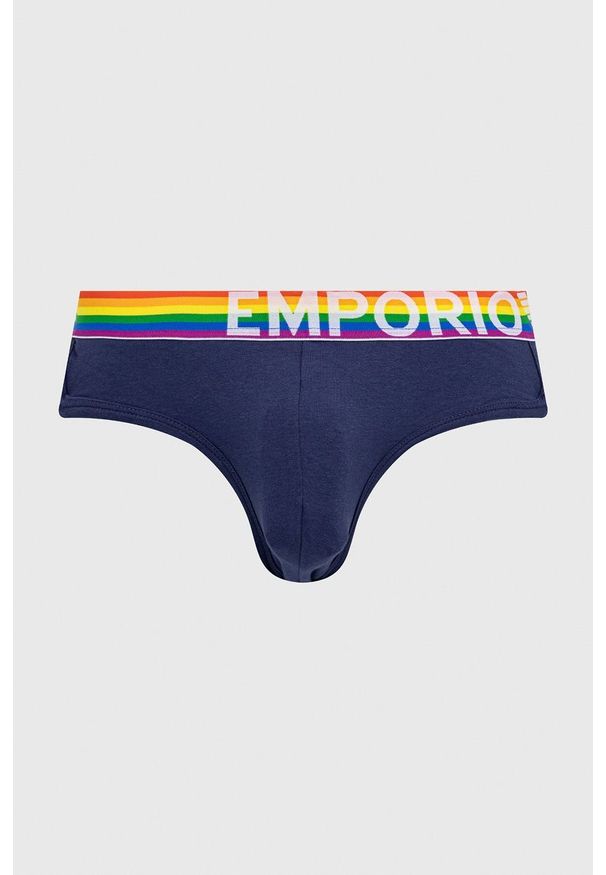 Emporio Armani Underwear slipy 111952.2R513 męskie kolor granatowy. Kolor: niebieski