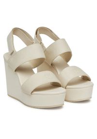 Calvin Klein Jeans Sandały Wedge Sandal Webbing In YW0YW01790 Szary. Kolor: szary. Materiał: materiał #5