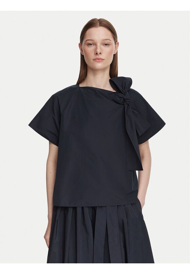 Weekend Max Mara Bluzka Recente 2625166071 Granatowy Regular Fit. Kolor: niebieski. Materiał: bawełna