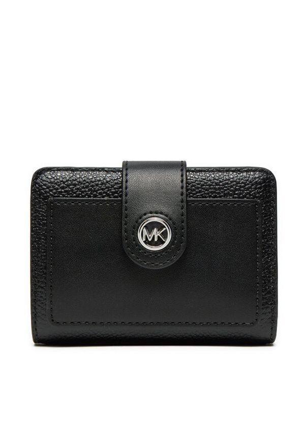 MICHAEL Michael Kors Duży Portfel Damski 32H3S0KD5L Czarny. Kolor: czarny. Materiał: skóra