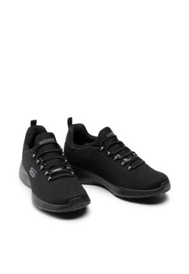 skechers - Skechers Sneakersy Dynamight 58360/BBK Czarny. Kolor: czarny. Materiał: materiał