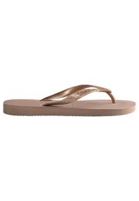 Klapki Havaianas Model 4137428 Kolor Brąz. Okazja: na plażę. Kolor: żółty. Materiał: guma. Styl: sportowy