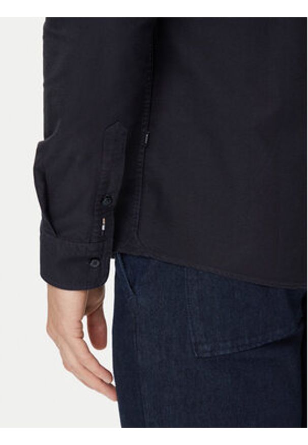 BOSS Koszula H-Roan 50544917 Granatowy Slim Fit. Kolor: niebieski. Materiał: bawełna