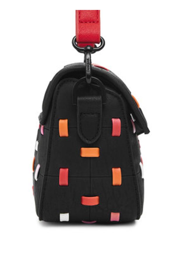 Desigual Torebka 25SAXP82 Czarny. Kolor: czarny. Materiał: skórzane