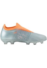 Buty piłkarskie Puma Ultra 3.4 FG/AG Jr 106738 01 wielokolorowe odcienie szarości. Kolor: wielokolorowy. Szerokość cholewki: normalna. Sport: piłka nożna #2