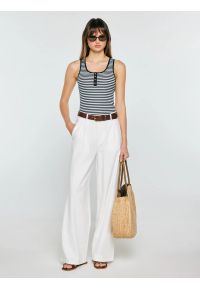 Big-Star - Top damski slim w paski granatowy Yunsa 403. Okazja: na co dzień. Kolor: niebieski. Materiał: dzianina. Wzór: paski. Styl: klasyczny, casual #4