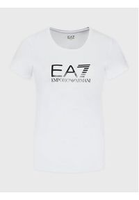 EA7 Emporio Armani T-Shirt 8NTT66 TJFKZ 0102 Biały Slim Fit. Kolor: biały. Materiał: bawełna #4