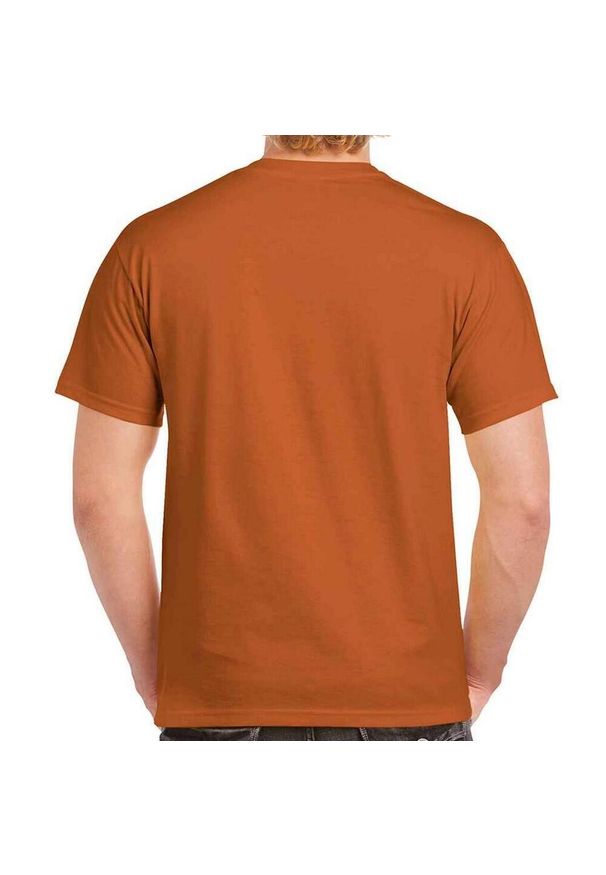 GILDAN - Ultra Bawełniana Koszulka Unisex Dla Dorosłych. Kolor: pomarańczowy. Materiał: bawełna