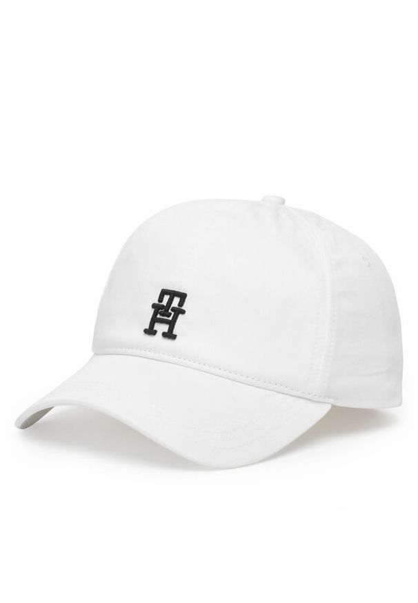 TOMMY HILFIGER - Tommy Hilfiger Czapka z daszkiem Imd Color 6 Panel AM0AM13542 Biały. Kolor: biały. Materiał: bawełna