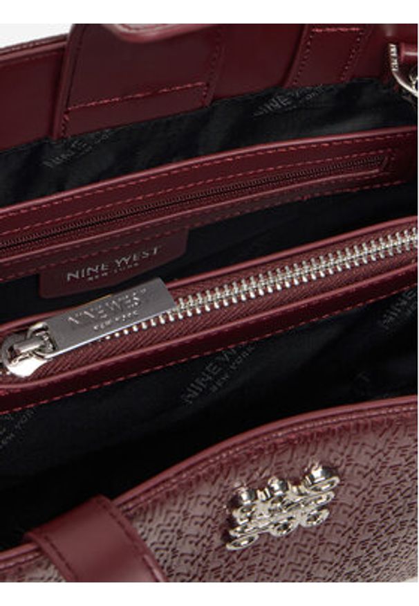 Nine West Torebka CEO-HAMPSHIRE-II-LDA8175 Bordowy. Kolor: czerwony