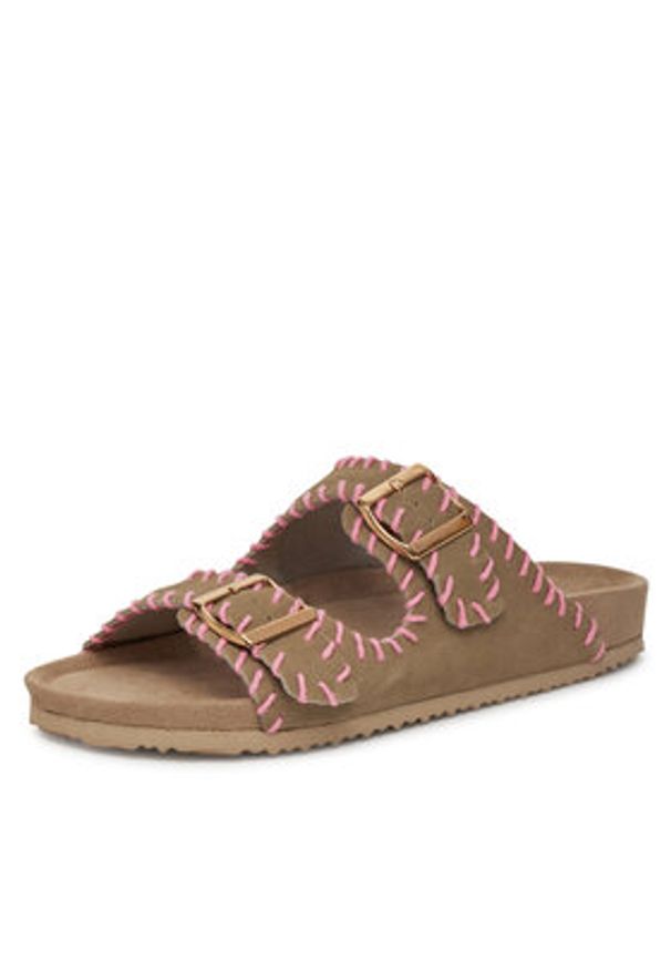 DeeZee Klapki MXCR-205 Beżowy. Kolor: beżowy. Materiał: materiał