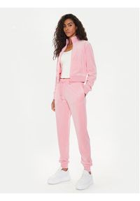 Guess Spodnie dresowe V3BB27 KBXI2 Różowy Regular Fit. Kolor: różowy. Materiał: syntetyk #2