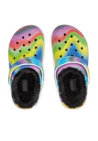 Crocs Klapki Classic Lined Spray Dye Clog K 208081 Kolorowy. Wzór: kolorowy