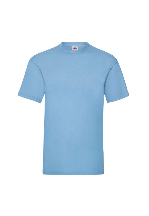 FRUIT OF THE LOOM - Koszulka Unisex Dla Dorosłych Valueweight. Kolor: niebieski. Sport: turystyka piesza