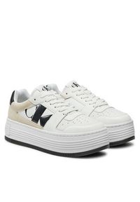 Calvin Klein Jeans Sneakersy Bold Platf Low Lace Mix Nbs Mtr YW0YW01482 Biały. Kolor: biały. Materiał: skóra #2
