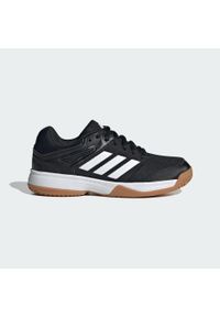 Adidas - Buty piłkarskie Speedcourt IN Kids. Kolor: biały, wielokolorowy, czarny, brązowy. Materiał: materiał. Sport: piłka nożna