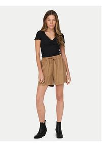 only - ONLY T-Shirt Betty 15311919 Czarny Regular Fit. Kolor: czarny. Materiał: bawełna #4