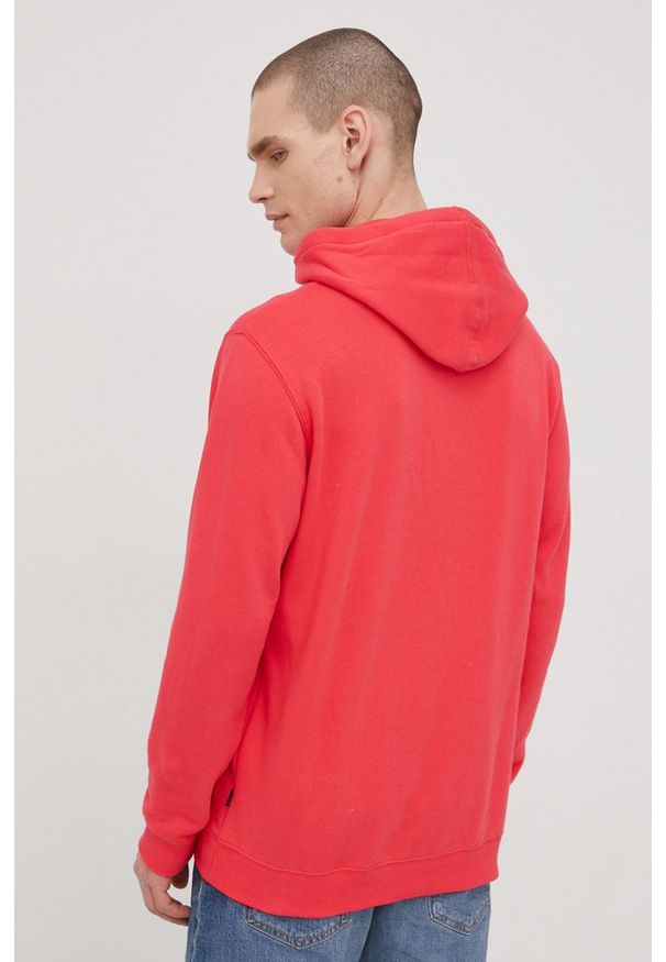 Rip Curl bluza męska kolor pomarańczowy z kapturem z nadrukiem. Typ kołnierza: kaptur. Kolor: pomarańczowy. Wzór: nadruk