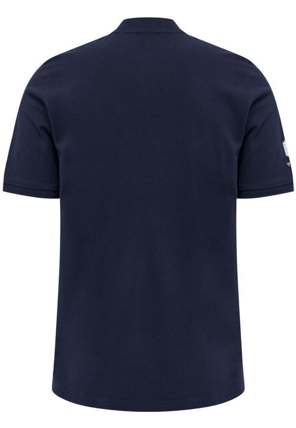 Polo Hummel Move Grid. Okazja: na co dzień. Typ kołnierza: polo. Kolor: niebieski. Styl: casual