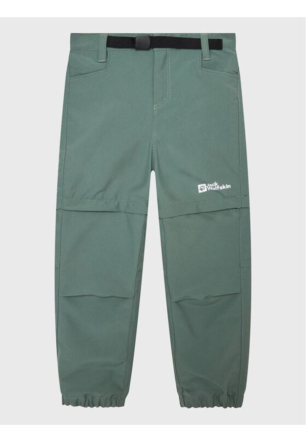 Jack Wolfskin Spodnie outdoor Active 1609761 M Zielony Regular Fit. Kolor: zielony. Materiał: syntetyk. Sport: outdoor