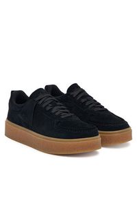 Clarks Sneakersy Boxbee Lace. 26328114 Czarny. Kolor: czarny. Materiał: skóra, zamsz #5