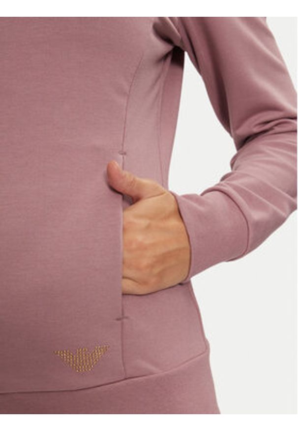 EA7 Emporio Armani Bluza 8NTM43 TJ9RZ 1341 Różowy Regular Fit. Kolor: różowy. Materiał: syntetyk