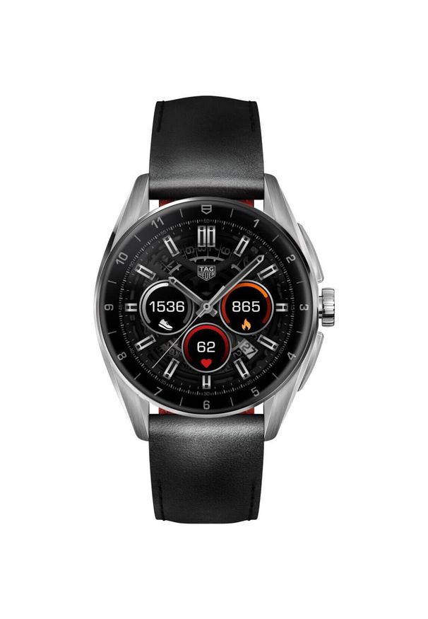 Zegarek Męski TAG HEUER CONNECTED SBR8010.BC6608. Rodzaj zegarka: smartwatch. Materiał: materiał. Styl: elegancki