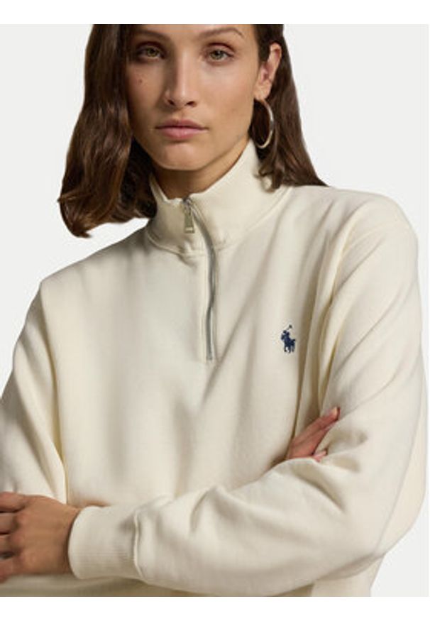 Polo Ralph Lauren Bluza 211851659007 Écru Relaxed Fit. Typ kołnierza: polo. Materiał: bawełna