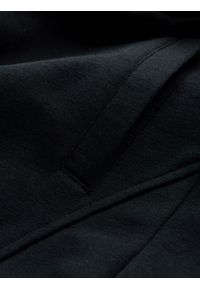 Ombre Clothing - Bawełniane spodnie męskie dresowe joggery BASIC – czarne V9. Okazja: na co dzień. Kolor: czarny. Materiał: dresówka, bawełna. Wzór: aplikacja. Styl: sportowy, casual, elegancki #8