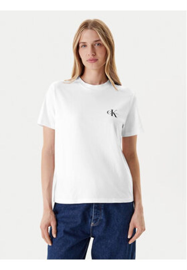 Calvin Klein Jeans Komplet 2 t-shirtów LV047C905G Czarny Regular Fit. Kolor: czarny. Materiał: bawełna