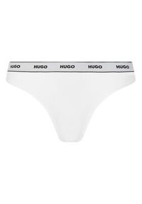Hugo - HUGO Komplet 3 par fig klasycznych Triplet Brief Stripe 50480157 Biały. Kolor: biały. Materiał: bawełna #4