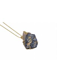 Brazi Druse Jewelry - Naszyjnik Hematyt z Rutylem Złocony. Materiał: pozłacane, złote, srebrne. Kamień szlachetny: hematyt #1