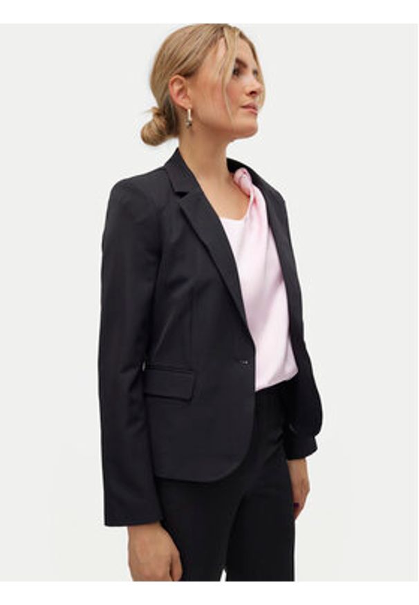 Vero Moda Marynarka Fenya 10313829 Czarny Slim Fit. Kolor: czarny. Materiał: syntetyk