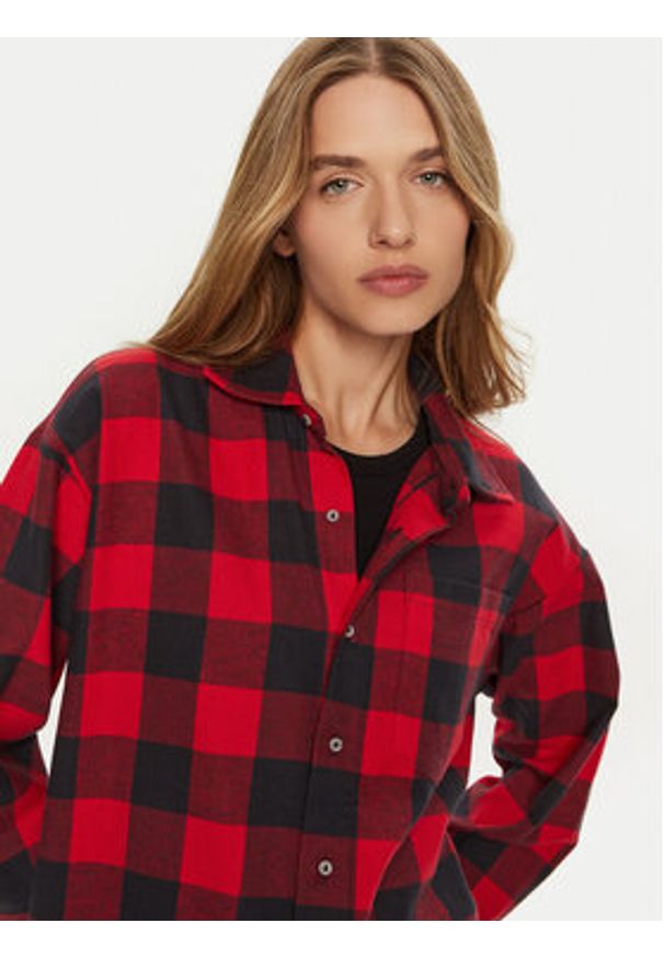Champion Koszula 117471 Czerwony Regular Fit. Kolor: czerwony. Materiał: bawełna