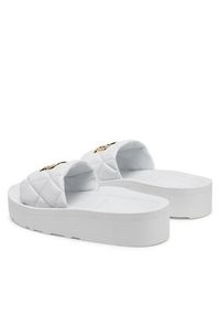 Love Moschino - LOVE MOSCHINO Klapki JA28014I1MIE0100 Biały. Kolor: biały. Materiał: skóra