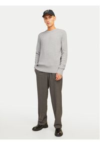 Jack & Jones - Jack&Jones Sweter Perfect 12257771 Szary Regular Fit. Kolor: szary. Materiał: bawełna #6