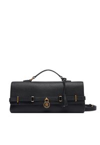 TOMMY HILFIGER - Tommy Hilfiger Torebka American Icon Clutch AW0AW19214 Czarny. Kolor: czarny. Materiał: skórzane #1