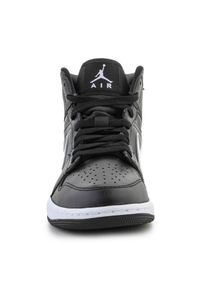 Buty Nike Air Jordan 1 Mid W DV0991-001 czarne. Okazja: na co dzień. Kolor: czarny. Materiał: materiał. Model: Nike Air Jordan