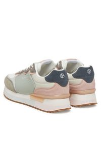Pepe Jeans Sneakersy PLS60034 Zielony. Kolor: zielony. Materiał: skóra, zamsz