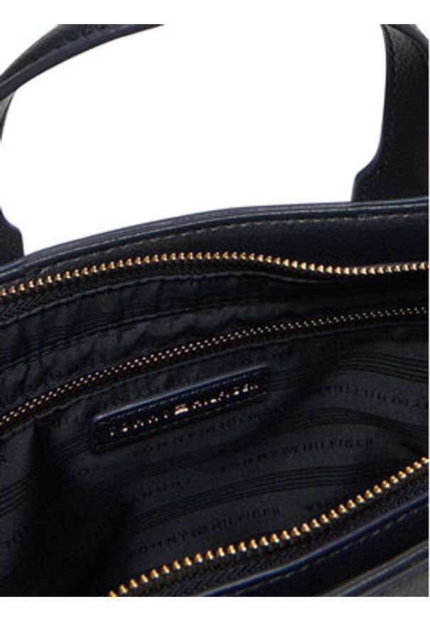 TOMMY HILFIGER - Tommy Hilfiger Torebka AW0AW17448 Granatowy. Kolor: niebieski. Materiał: skórzane