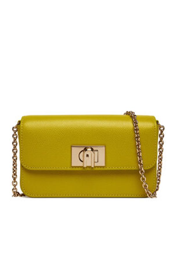 Furla Torebka 1927 Mini WE00265 ARE000 CN 4490S Żółty. Kolor: żółty. Materiał: skórzane