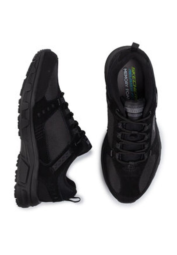 skechers - Skechers Trekkingi Oak Canyon 51893/BBK Czarny. Kolor: czarny. Materiał: materiał. Sport: turystyka piesza