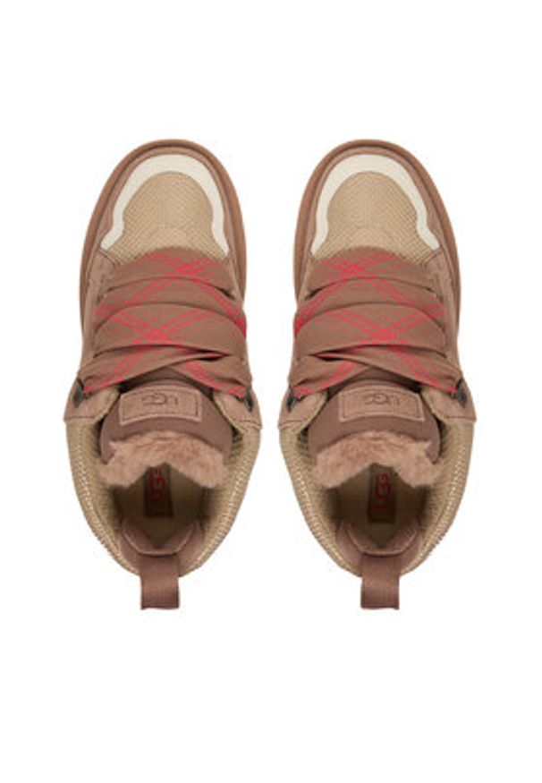 Ugg Sneakersy W Lowmel 1144032 Brązowy. Kolor: brązowy. Materiał: zamsz, skóra
