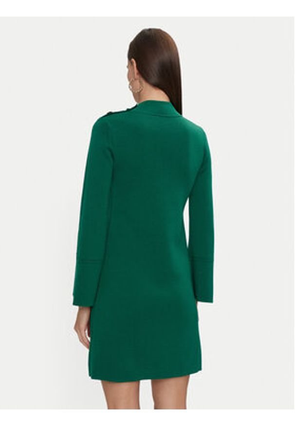 Luisa Spagnoli Sukienka dzianinowa Melodiosa 58421 Zielony Regular Fit. Kolor: zielony. Materiał: wełna