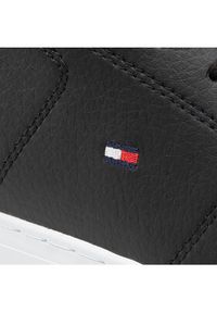 TOMMY HILFIGER - Tommy Hilfiger Sneakersy Essential Leather Detail Vulc FM0FM04047 Czarny. Kolor: czarny. Materiał: skóra #4