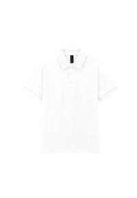 GILDAN - Koszulka Polo Dla Dorosłych Unisex DryBlend. Typ kołnierza: polo. Kolor: biały
