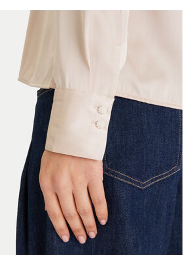 only - ONLY Bluzka Mika 15361191 Brązowy Regular Fit. Kolor: brązowy. Materiał: syntetyk