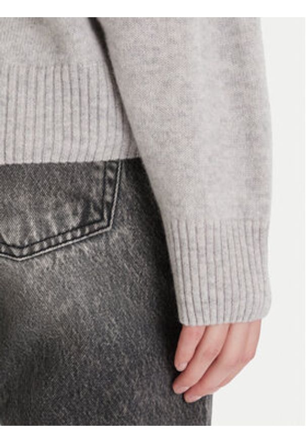 ViCOLO Sweter 77091F Szary Regular Fit. Kolor: szary. Materiał: kaszmir