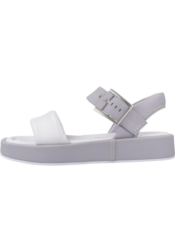 Clarks - Sandały CLARKS ALDA STRAP Szary. Kolor: szary. Materiał: skóra. Sezon: lato