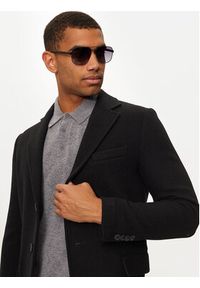 United Colors of Benetton - United Colors Of Benetton Płaszcz wełniany 2X59UN05M Czarny Regular Fit. Kolor: czarny. Materiał: wełna, syntetyk #6